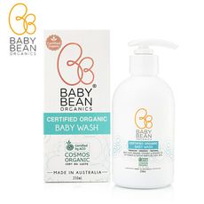 【澳洲 Baby Bean Organics】有機認證嬰兒沐浴洗髮露(250ml)