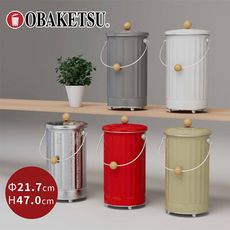 日本渡邊金屬｜OBAKETSU 手工製附輪尿布桶 12L