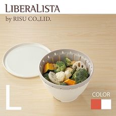 日本 LIBERALISTA 多用途可微波耐熱瀝水籃組 (L) -  共兩色