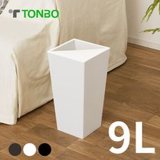 日本TONBO UNEED系列方形半開垃圾桶9L