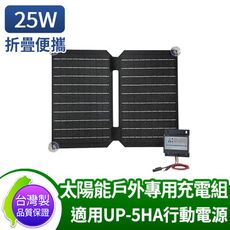 AUTOMAXX 25W太陽能戶外充電組(UP-5HA行動電源專用)