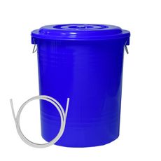 台灣製 RO廢水收集水桶 附蓋附提把(顏色隨機) 66L (單入桶)