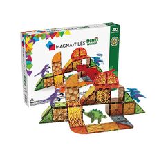 Magna-Tiles 磁力積木-恐龍世界40片(偏遠地區不配送)【悅兒園婦幼生活館】