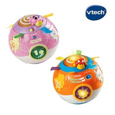 Vtech 炫彩聲光滾滾球-粉/橘(偏遠地區不配送)【悅兒園婦幼生活館】