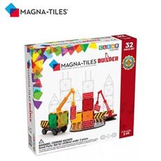 Magna-Tiles 磁力積木32片-工程基地(偏遠地區不配送) 【悅兒園婦幼生活館】