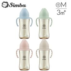 Simba 小獅王辛巴 學飲適用| 蘊蜜鉑金PPSU寬口吸管把手防脹氣奶瓶360ml-4色可選