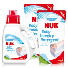 NUK 嬰兒洗衣精促銷組 (1000ml+補充包750mlx2)(偏遠地區不配送) 【悅兒園婦幼生活