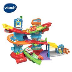 Vtech 嘟嘟車系列｜警察巡邏塔軌道組｜軌道車/玩具車/警車(偏遠地區不配送)【悅兒園婦幼生活館】