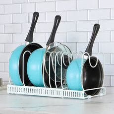 【COMET】碗盤鍋具伸縮調整收納置物架(伸縮置物架 可調式支架桿 廚房收納架/D024)