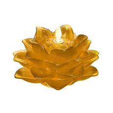 【新韻傳音】祈願心燈-15CM大蓮華蓮花燈(LED蠟燭 法會供燈 仿真蠟燭 電子心燈/D353B)