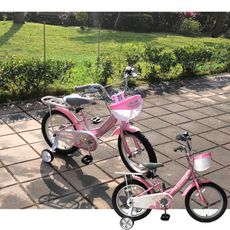【KJB APACHE】16吋兒童輔助輪腳踏車-粉(U305-P)