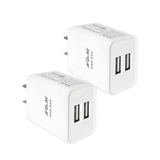 【NDr.AV】2.4A USB極速充電器2入(智能 急速快充 全球通用usb/USB-522)