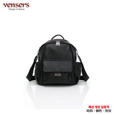 【vensers】小牛皮潮流個性兩用包(NL669101黑色)