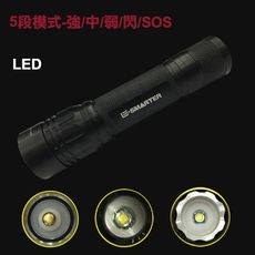 【WIDE VIEW】迷你T6變焦強光手電筒組(附電池+充電器+腳套車夾NZL-Z1-AY)