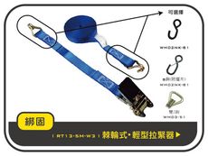 【綁固 Bon Strap】0.8噸5M捆綁帶+雙J鉤 綑綁器手拉器 貨車綑綁帶 外箱綑綁帶 有發票