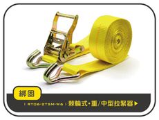 【綁固 Bon Strap】2噸5M捆綁器+雙J鉤 手拉器 貨車綑綁帶 布猴 有發票