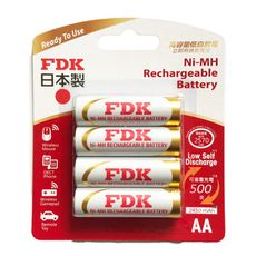 日本FDK  大容量低自放電   3號 4入充電電池 HR3UTHFA-4