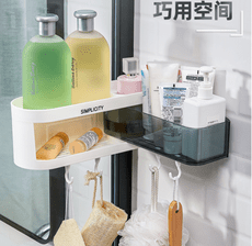 浴室置物架免打孔壁挂衛生間神器廁所洗漱台牆上三角收納架