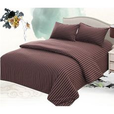 老粗布 床上用品 四件套 加厚學生被罩單人 雙人 床單  被套 三件套 1.8m 2.0m床 - 1