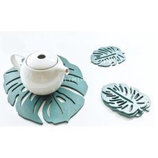 簡約現代 北歐裝飾  創意餐墊 隔熱墊 碗墊 鍋墊 盤墊 木質茶杯墊 茶壺墊子