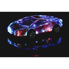 汽車模型 藍牙音箱 炫彩車模 跑車模型 收音機藍牙音箱 七彩閃燈車模無線藍牙音箱 創意有趣的小玩意