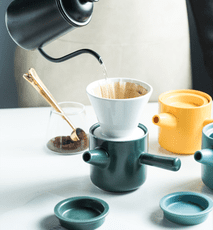 手衝咖啡壺過濾器陶瓷家用架滴漏式鬥衝茶咖啡過濾杯用具器具套裝
