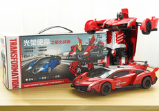 手勢感應變形遙控車金剛玩具機器汽車人電動賽車漂移兒童男孩手錶