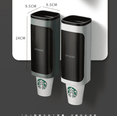 一次性杯子架自動取杯器飲水機紙杯架壁掛式家用免打孔創意收納架