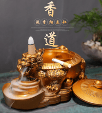 倒流香煙灰缸創意個性潮流帶蓋奢華高檔防飛灰大號家用客廳復古煙灰缸