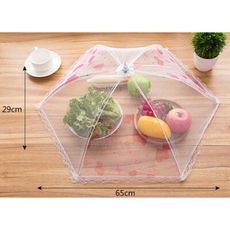免運 家庭家居實用小用品百貨居家廚房用具家用小東西蕾絲圓型網紗罩飯菜罩食物野餐 摺疊 防蠅 防蚊 菜