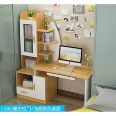 免運 台式電腦桌 現代書櫃 學生臥室家用寫字臺 書櫃組合單人簡約筆記本書桌 學生寫字桌 電腦桌 書桌