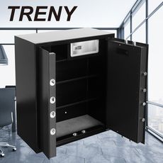 TRENY 八鋼牙電子式對開保險箱-特寬