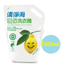 (免運費)清淨海 檸檬系列環保洗衣精補充包 1800ml/30包