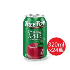 TREE TOP 樹頂蘋果氣泡飲(320mlx24瓶/箱購)