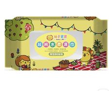 獅子寶寶超純水濕巾(加厚款)(有保濕蓋)80抽X8包/箱(新包裝)