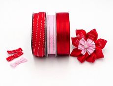 <特惠套組>火熱的愛情緞帶三套組 經典紅色︱粉紅色