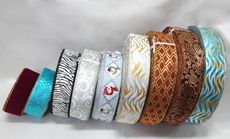 【整箱販售】節慶織帶63MM(2-1/2英吋寬、含鐵絲)/白色/藍色/咖啡色/閃蔥/銀色/雪人/特惠