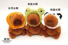 卡皮巴拉可愛玩偶｜吊飾｜療癒｜水豚｜動物｜仿真｜絨毛玩偶｜發財｜橘子｜可愛