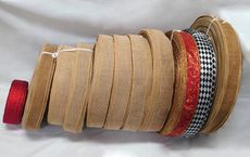 【整箱販售】節慶織帶38MM(1-1/2英吋寬、含鐵絲)/亞麻色/黑色/紅色/萬聖節/素面/特惠價
