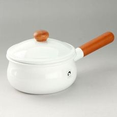 日本製 POCHKA 野田琺瑯 15cm 小火鍋 牛奶鍋 單柄鍋 附蓋