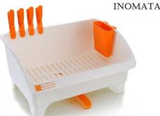 ＊LUCY 日韓生活館＊日本製 INOMATA 可移動瀝水收納籃 碗盤瀝水籃 碗盤瀝水架