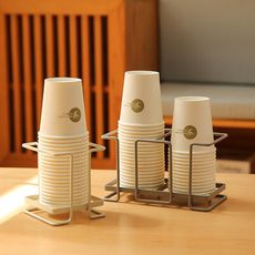 日式紙杯架 (單位)一次性紙杯架 鐵藝杯子收納置物架 居家、辦公室等必推