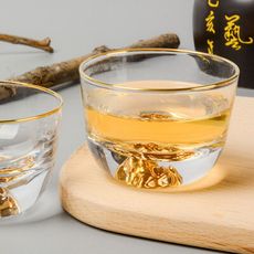 日式金山玻璃杯🌸金邊設計｜ins風玻璃小杯 質感升級好拍又好用