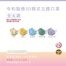 📢買五送一⚡ 【兒童圖案款】 令和韓式KF94 3D立體醫療口罩