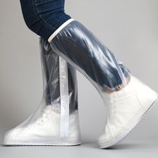 雨天必備雙層防水防雨鞋套 拉鍊式設計好穿脫