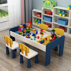 【居家家】多功能積木桌子 大顆粒80公分桌板 男女孩拼裝玩具桌 遊戲桌 學習桌