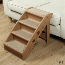 【居家家】寵物四層寵物樓梯 中小型犬貓咪上下床防滑折疊梯 防滑踏步墊四步梯