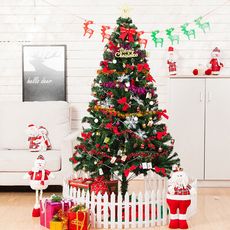 【居家家】聖誕節裝飾品210cm聖誕樹家用聖誕松針豪華加密聖誕樹套餐彩燈發光樹