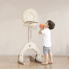 【居家家】兒童籃球架 可升降投籃架  籃球框 籃球/足球/高爾夫三合一親子遊戲 運動