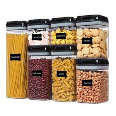 【居家家】透明塑料零食罐 易扣密封罐7件套 食材防潮收納罐 食品保鮮收納盒